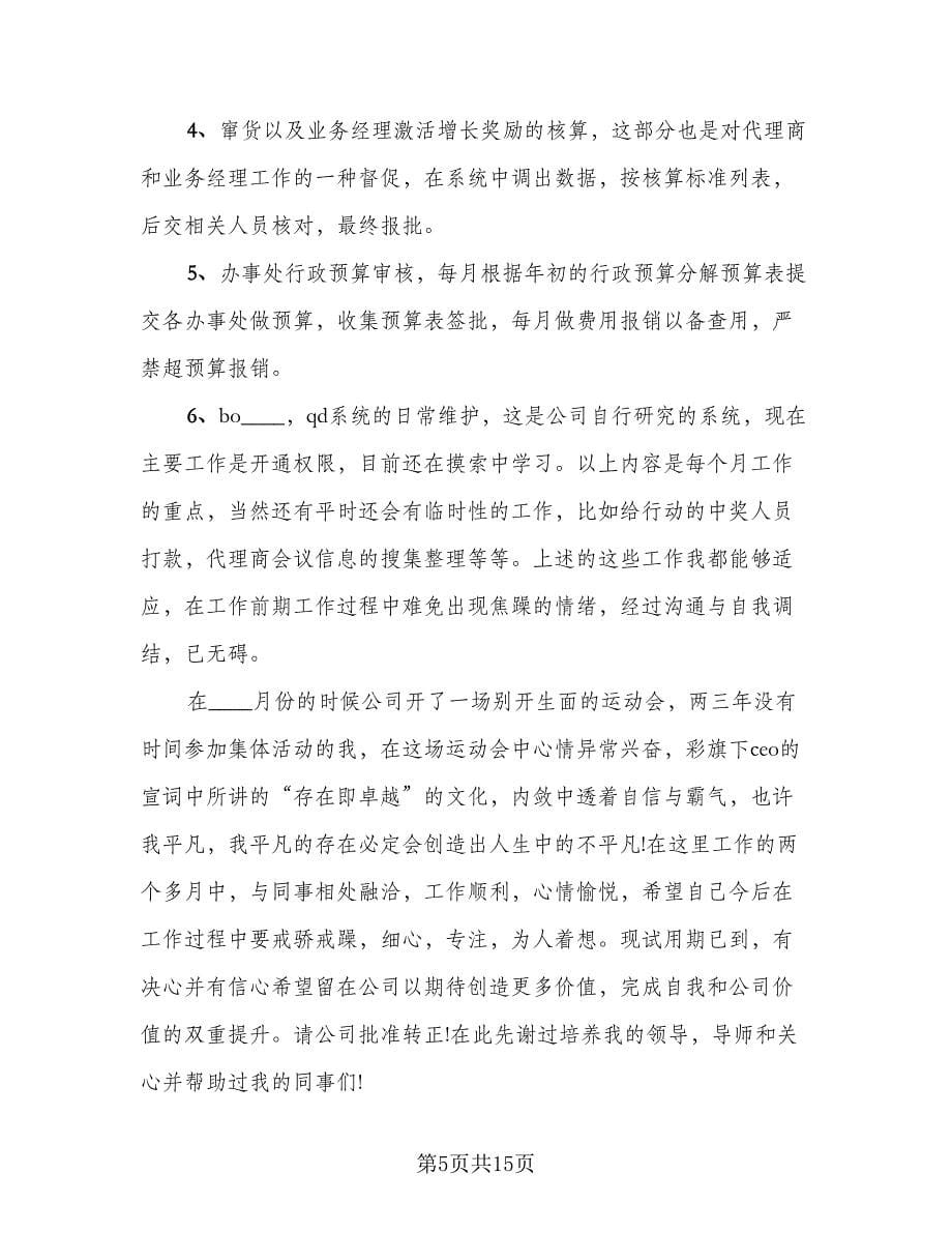 销售员试用期的工作总结模板（六篇）.doc_第5页