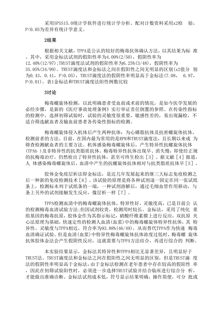 金标法与滴度法应用于临床检测梅毒的效果观察_第2页