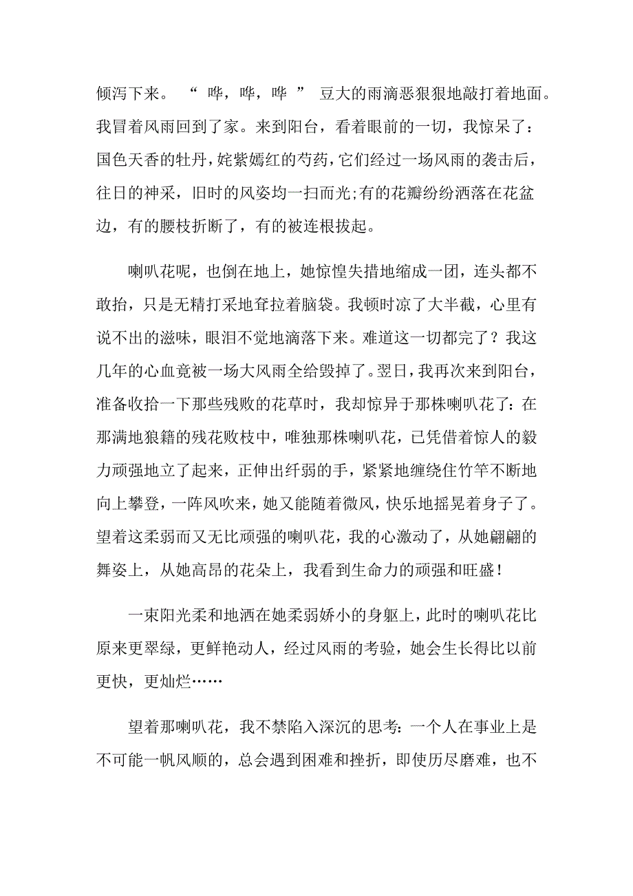 2022描写喇叭花的作文6篇_第3页