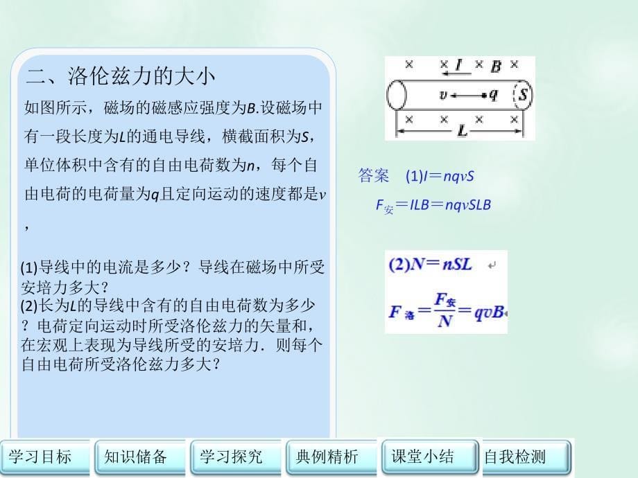 2017-2018学年高中物理 第三章 磁场 第三章 磁场 第4节 磁场对运动电荷的作用&amp;mdash;&amp;mdash;洛伦兹力课件 教科版选修3-1_第5页