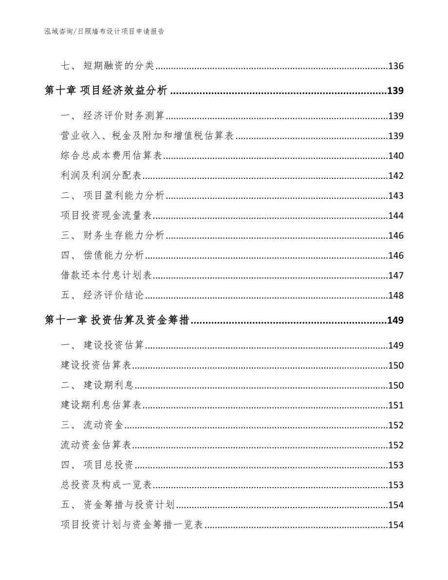 日照墙布设计项目申请报告_第5页