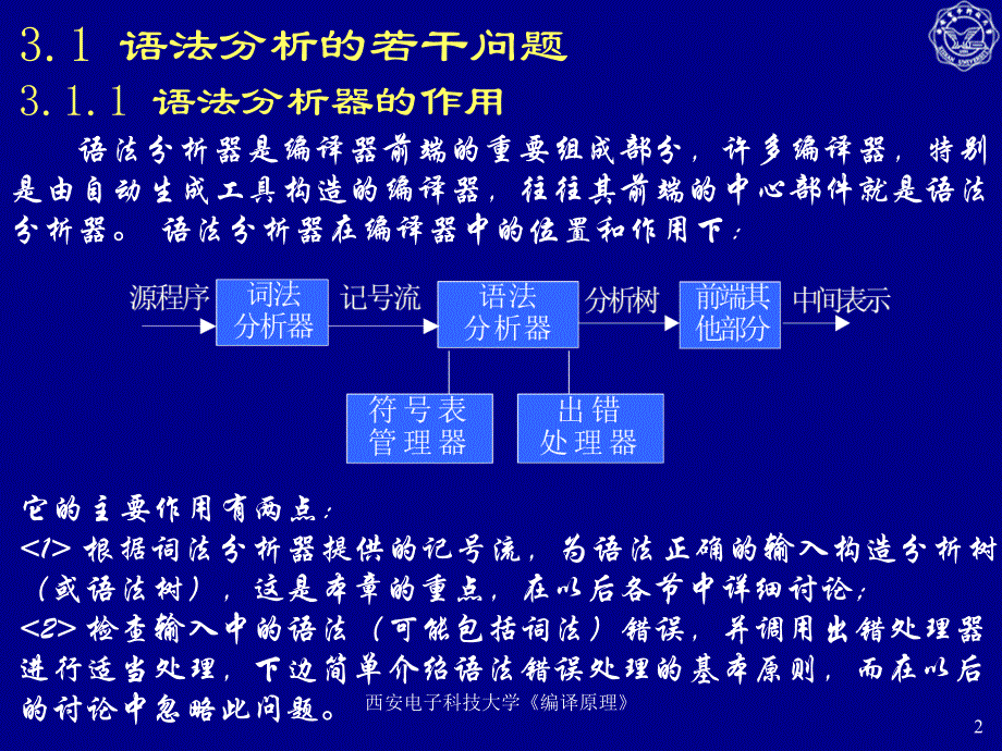 西安电子科技大学编译原理课件_第2页