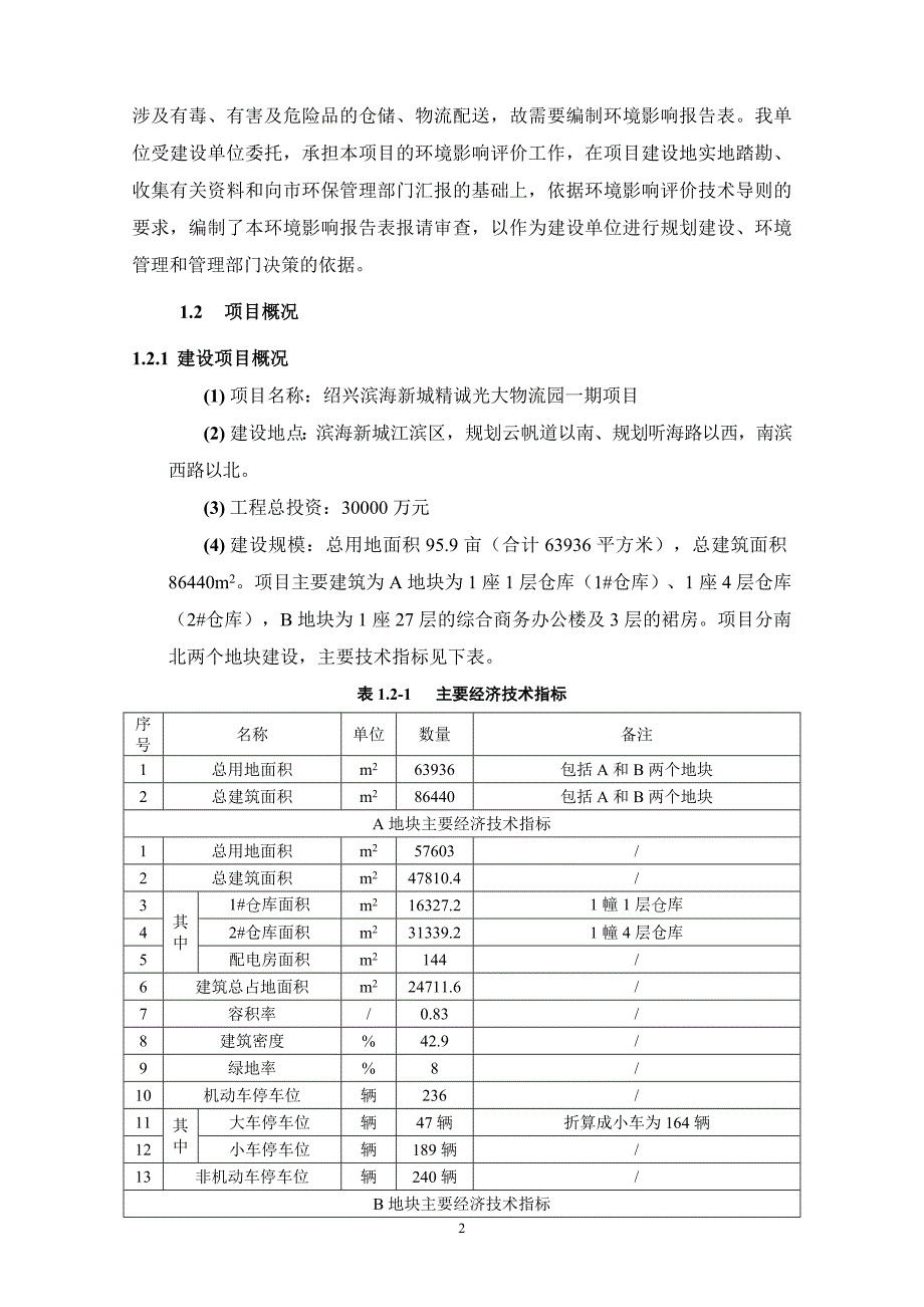 浙江精诚光大供应链股份有限公司绍兴滨海新城精诚光大物流园一期项目环境影响报告表_第4页