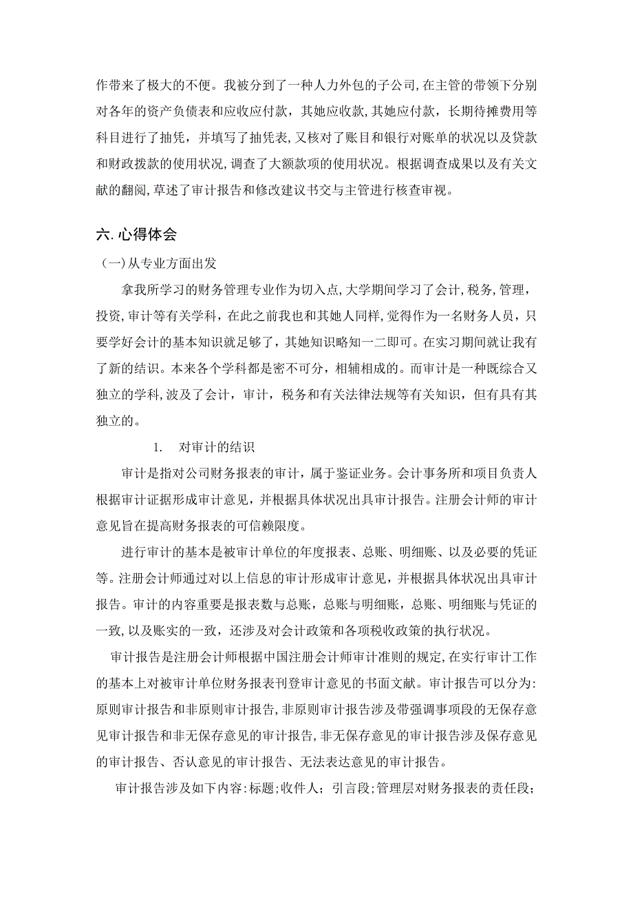 会计专业审计类实习报告_第4页