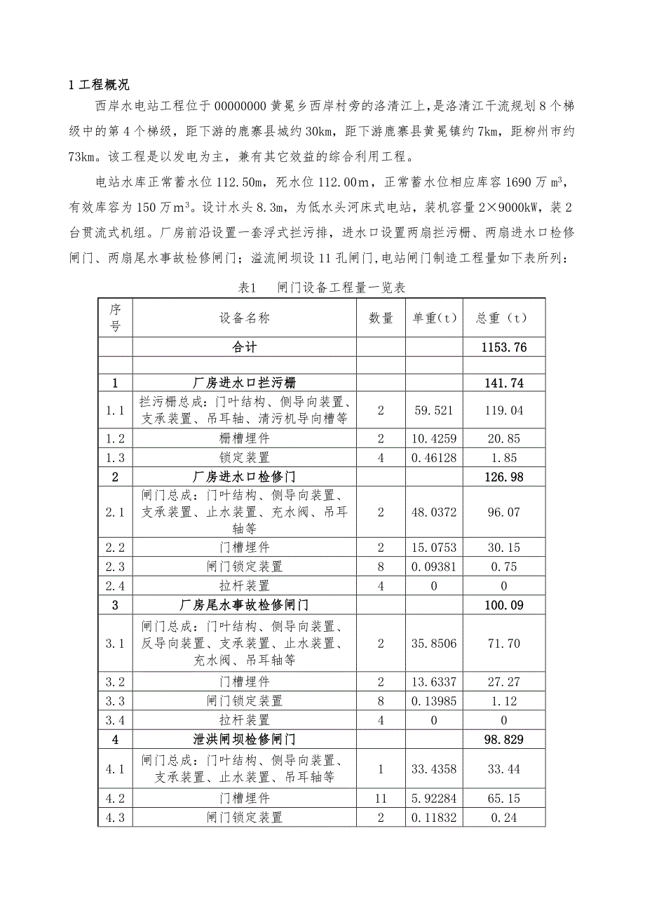 最新闸 门 设 备 制 造 供 货 合 同_第4页