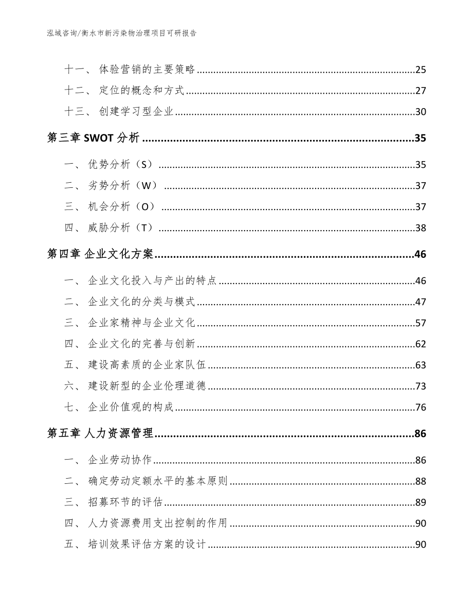 衡水市新污染物治理项目可研报告【模板参考】_第3页