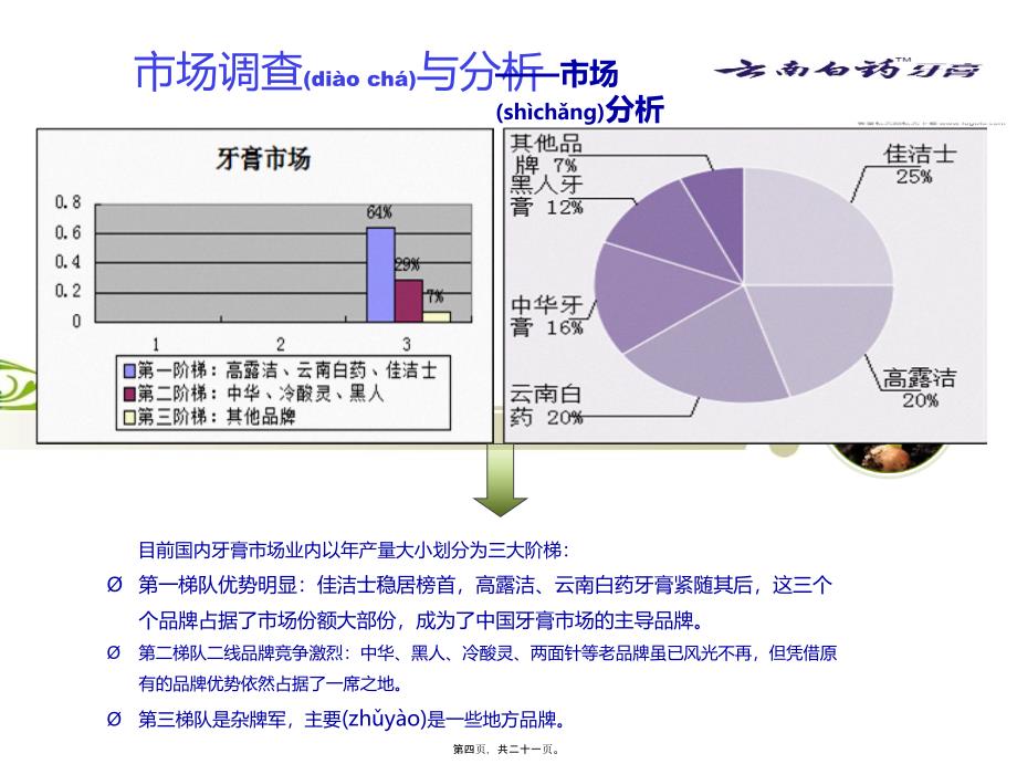 医学专题—云南白药牙膏新品上市PPT.综述35254_第4页