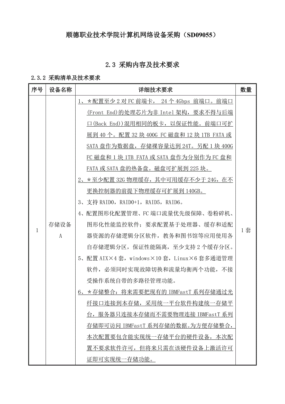 顺德职业技术学院计算机网络设备采购（SD09055）_第1页