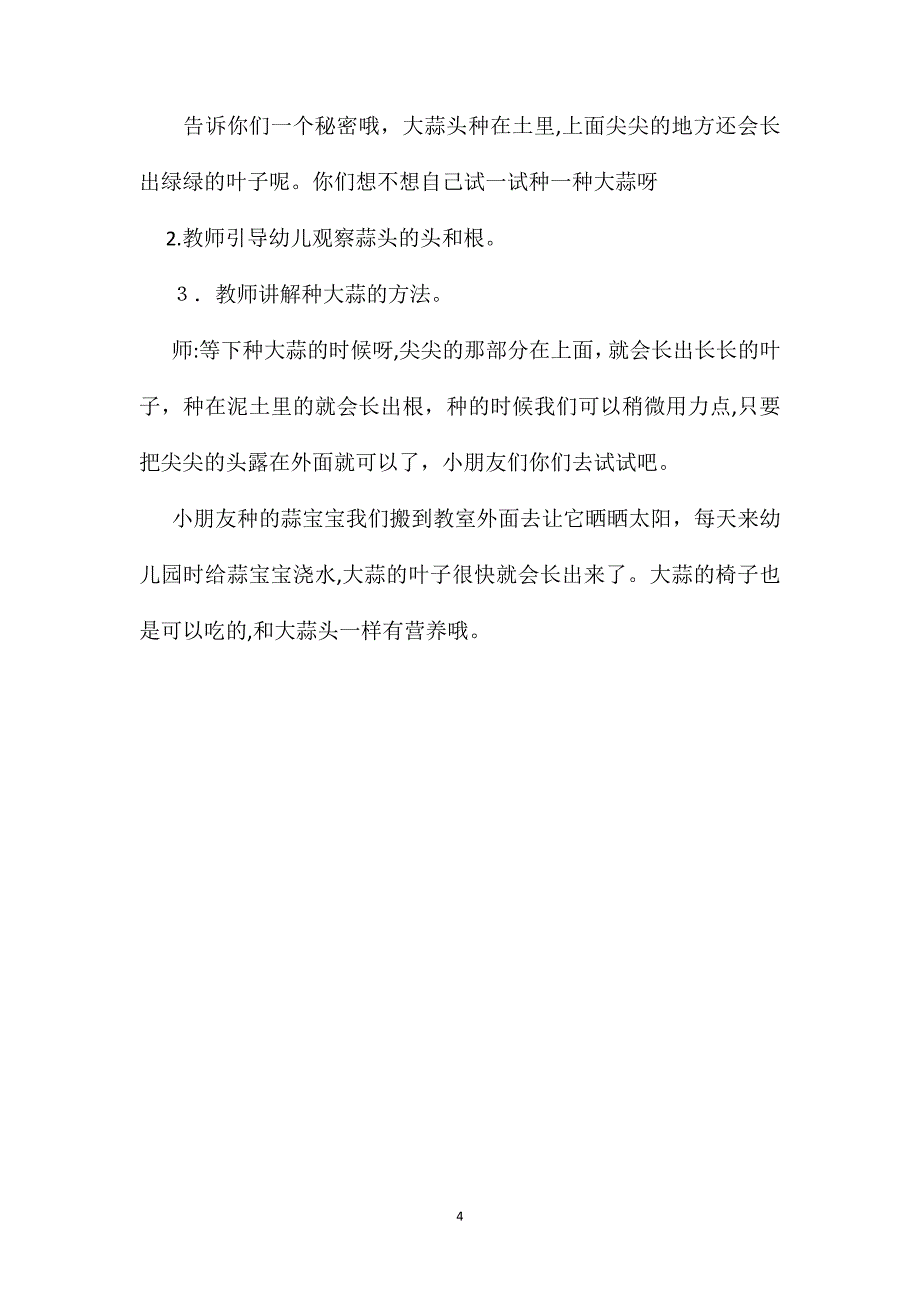 幼儿园小班科学教案蒜宝宝_第4页