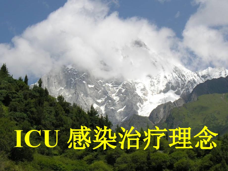 ICU 感染治疗理念学习班_第1页