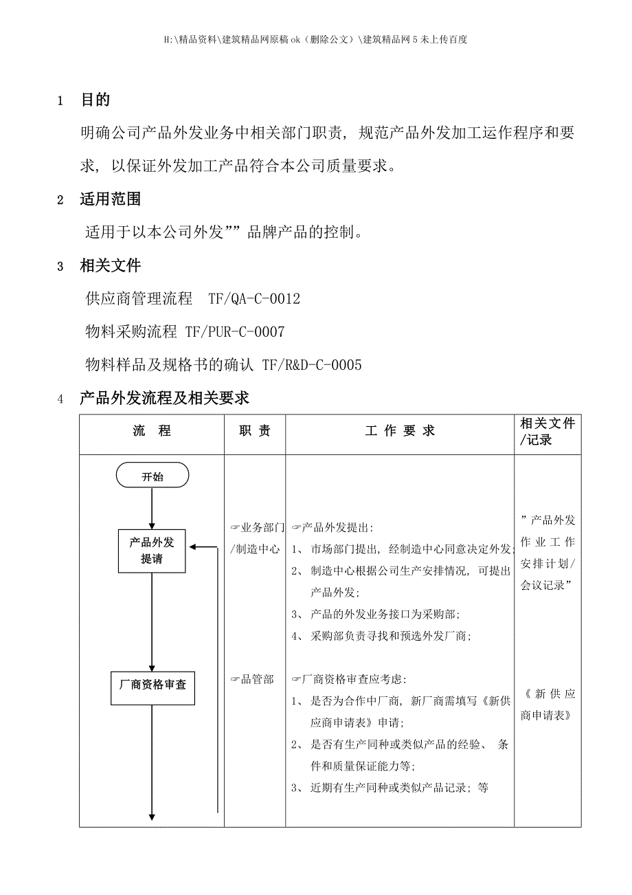 外发产品流程控制及要求_第1页