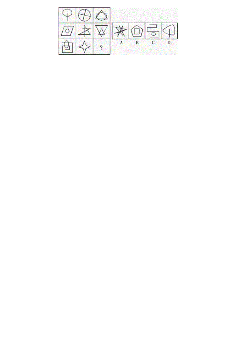 新加坡jm3向性测试图形逻辑题100道A4_第2页