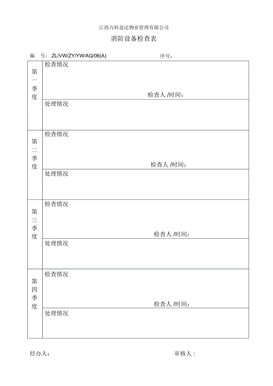 消防设备检查表_第1页