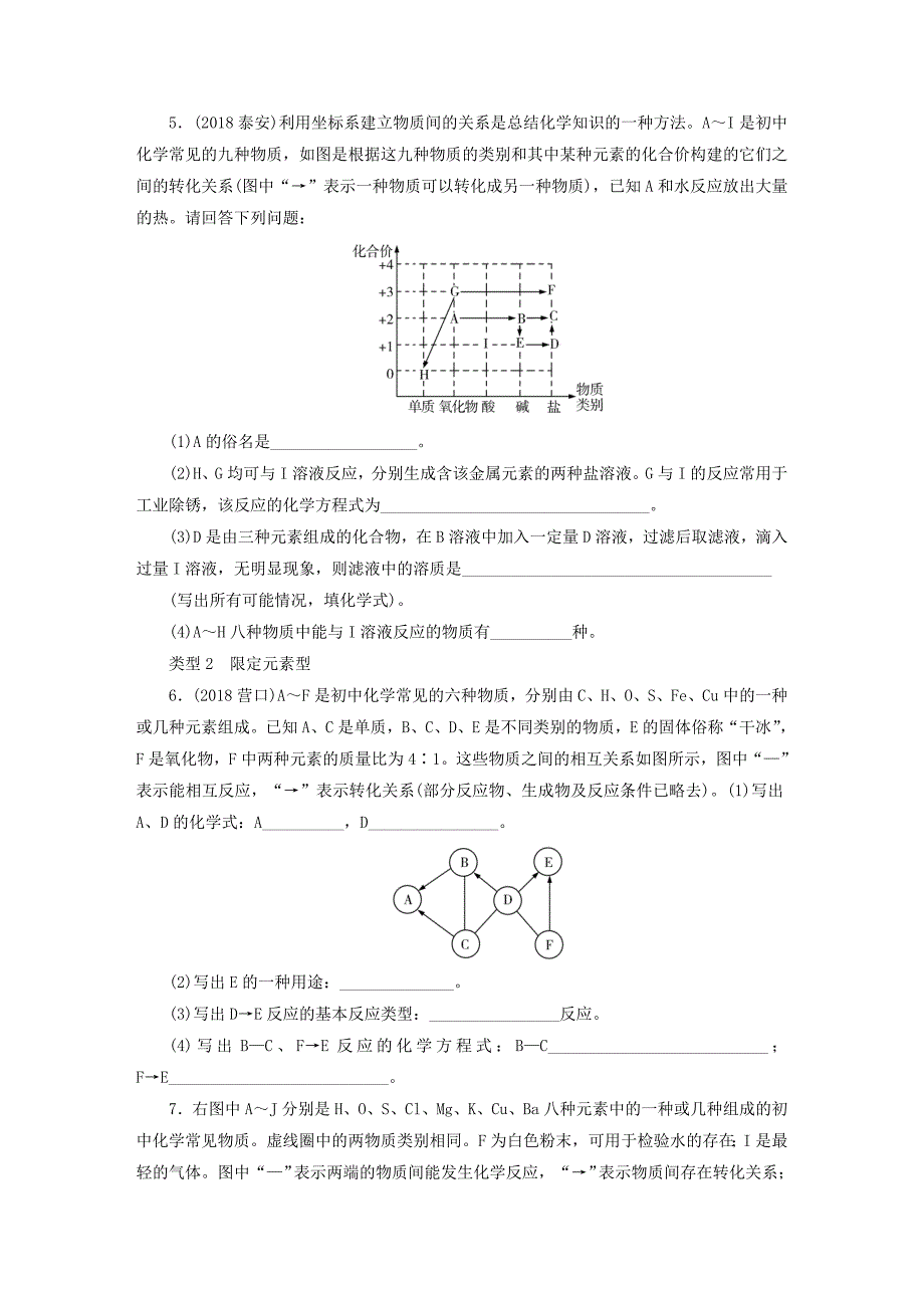 广东省2019年中考化学总复习第2部分专题2物质的转化与推断优化训练.docx_第4页