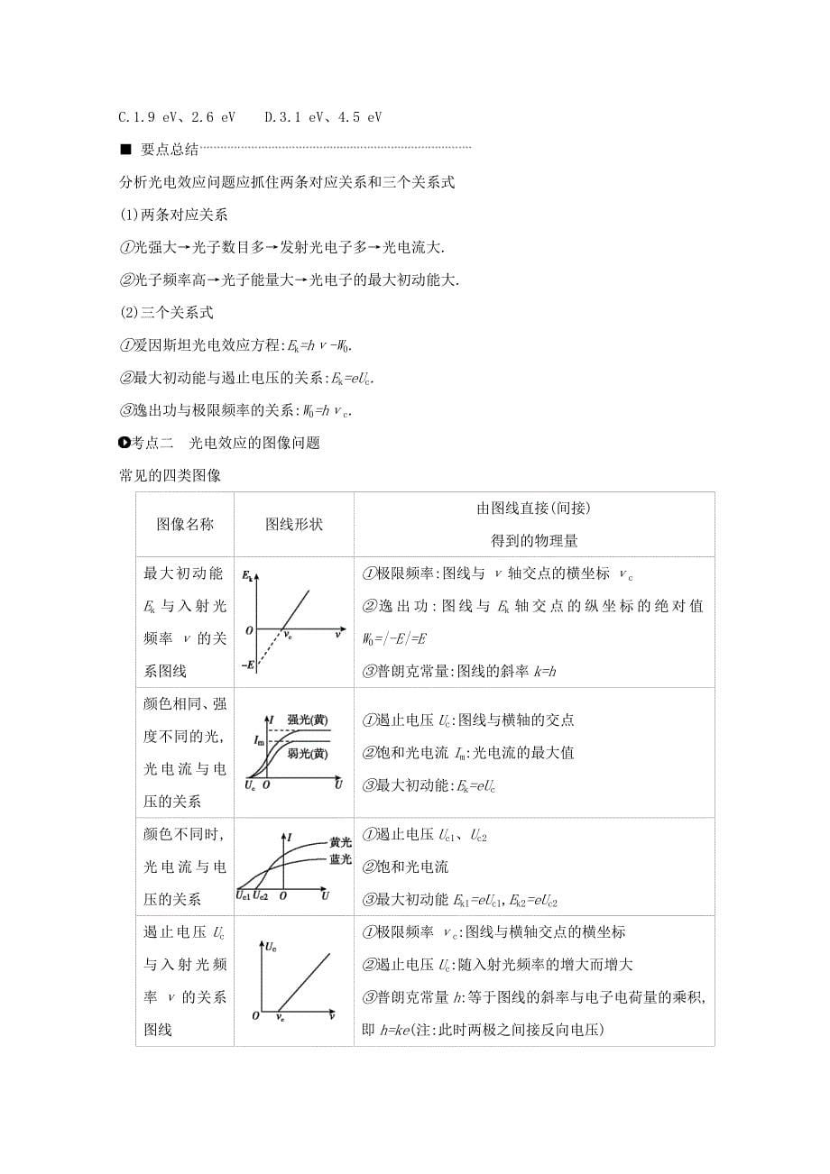 2020届高考物理一轮复习第12单元波粒二象性和原子物理听课正文.docx_第5页