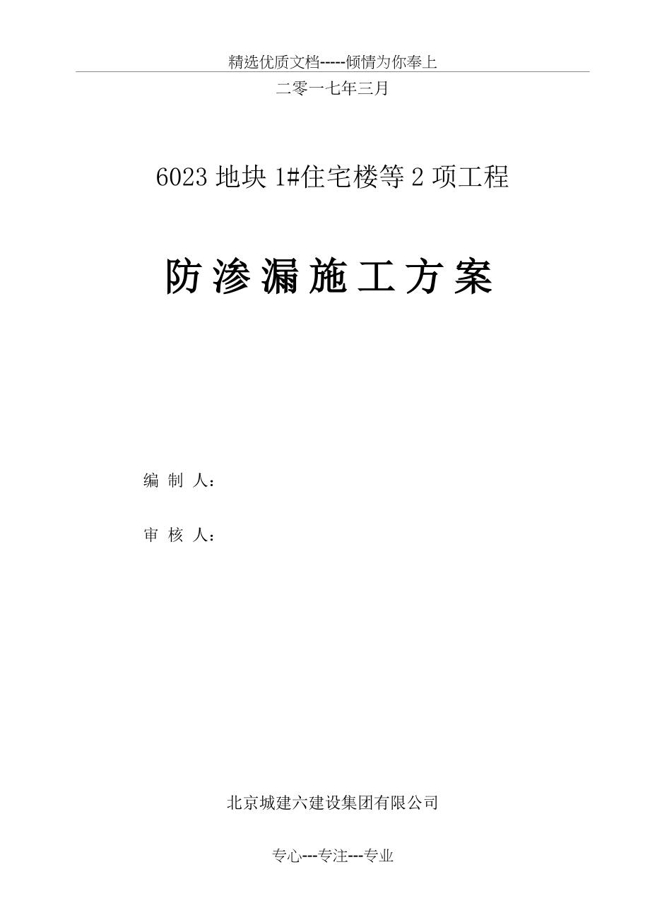 防渗漏作业专项施工方案共55页_第2页