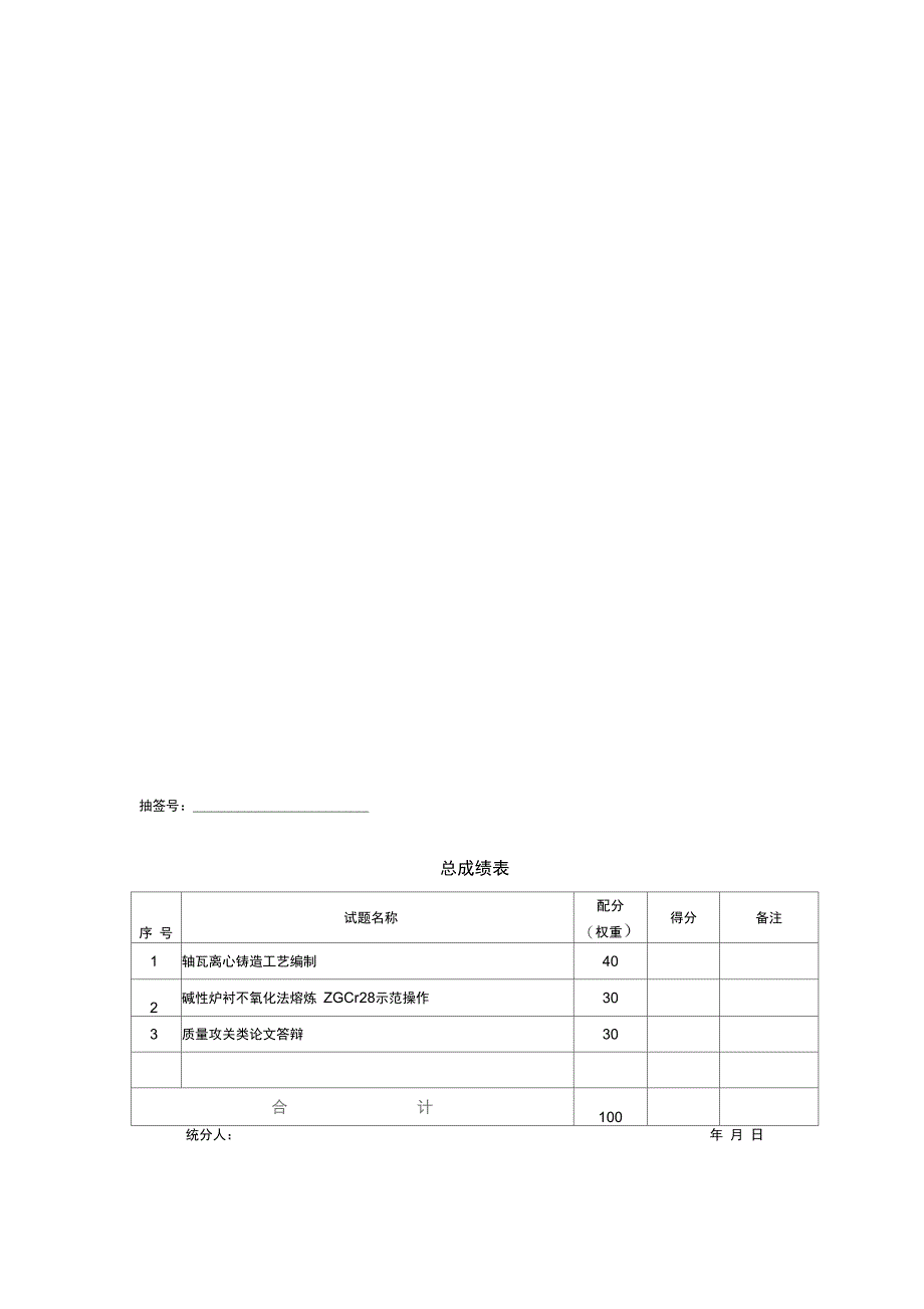 技师铸造工职业技能鉴定题库测验_第4页