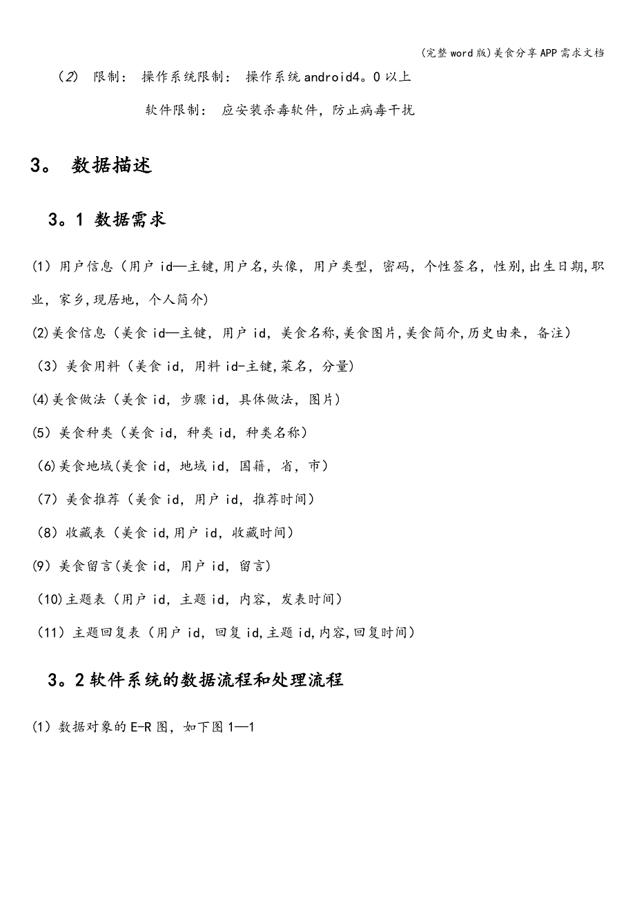 (完整word版)美食分享APP需求文档.doc_第3页