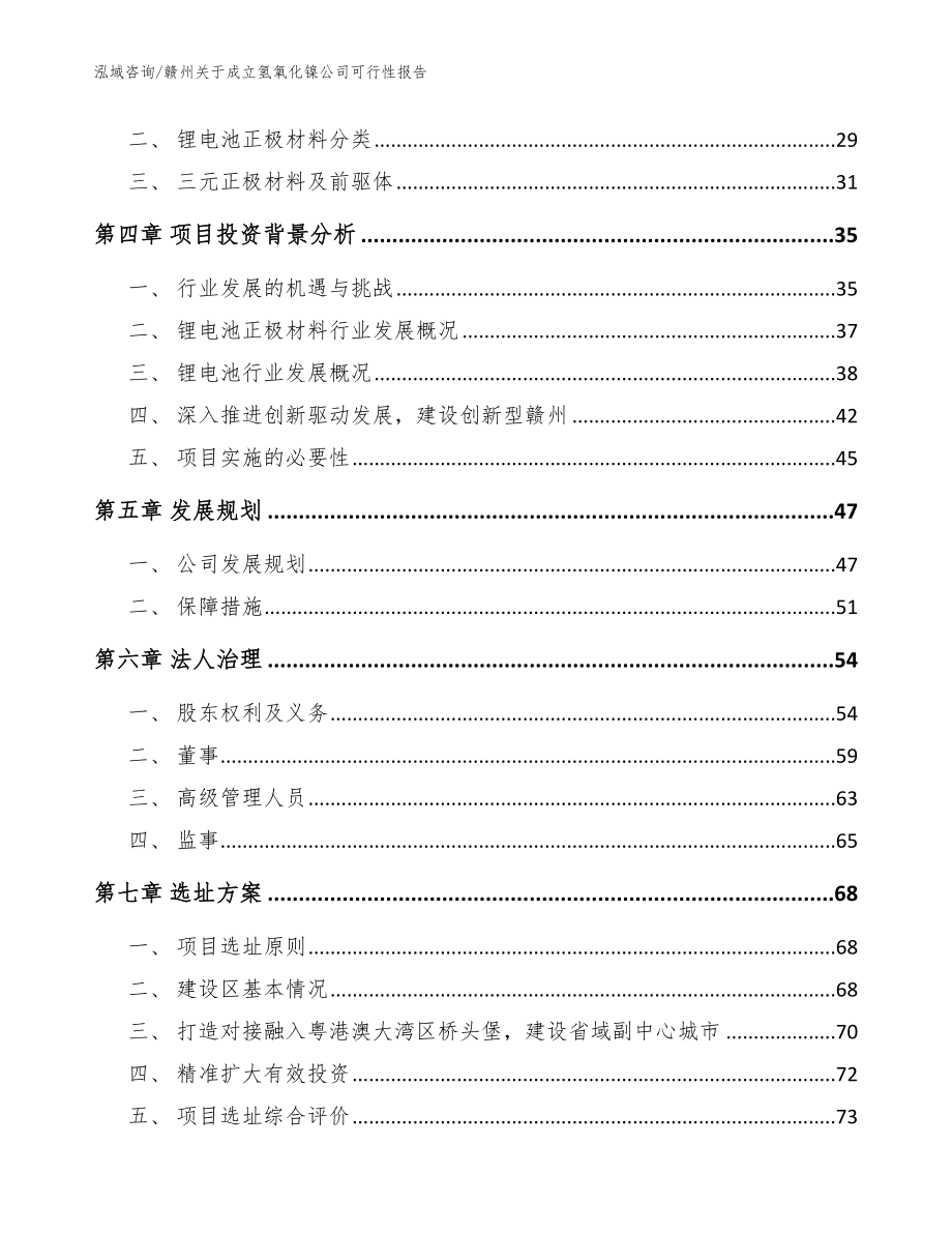 赣州关于成立氢氧化镍公司可行性报告范文模板_第3页