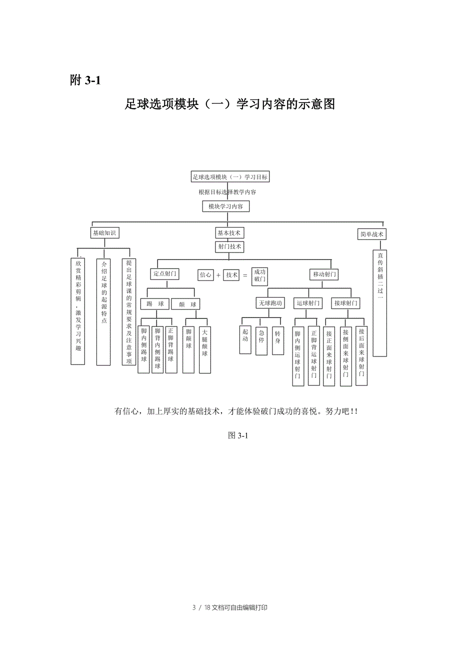 农村高中足球选项教学模块(一)设计方案_第3页