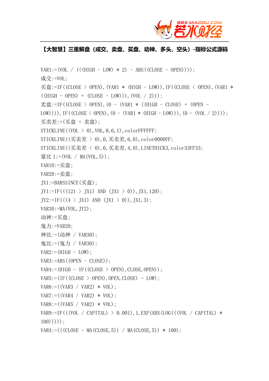 【股票指标公式下载】-【大智慧】三重解盘(成交、卖盘、买盘、动神、多头、空头).doc_第1页