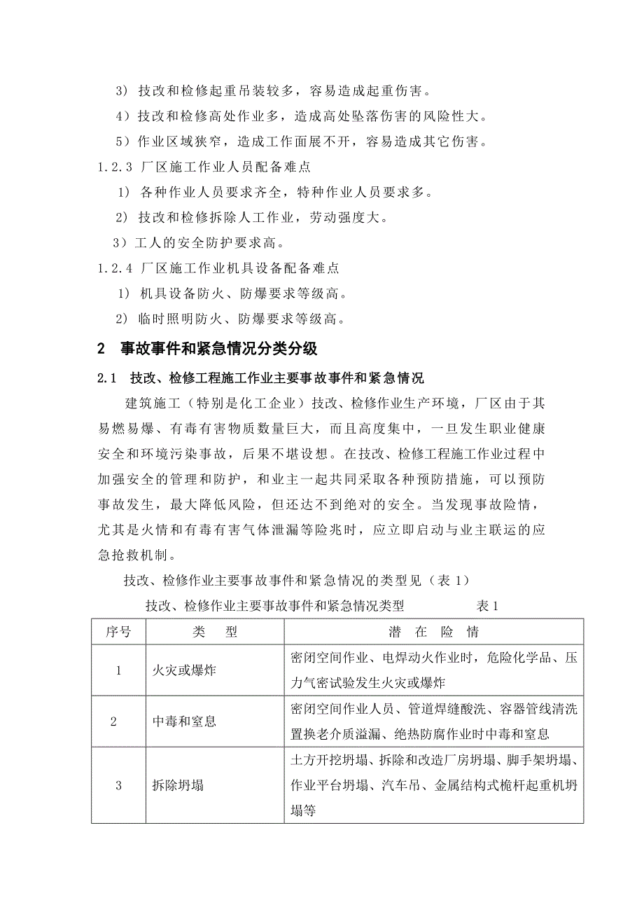 技改、检修作业突发性事件应急预案_第2页