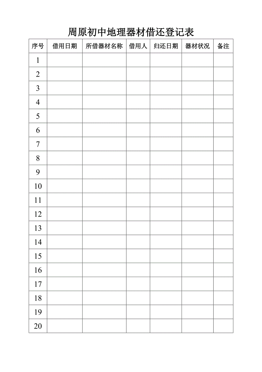 周原初中地理器材使用登记表.doc_第4页