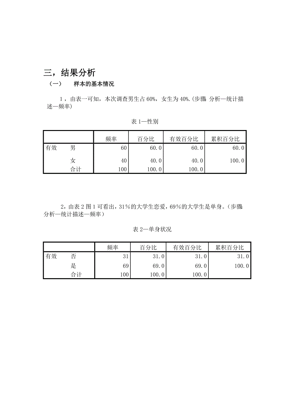 关于大学生婚恋观调查分析报告_第3页