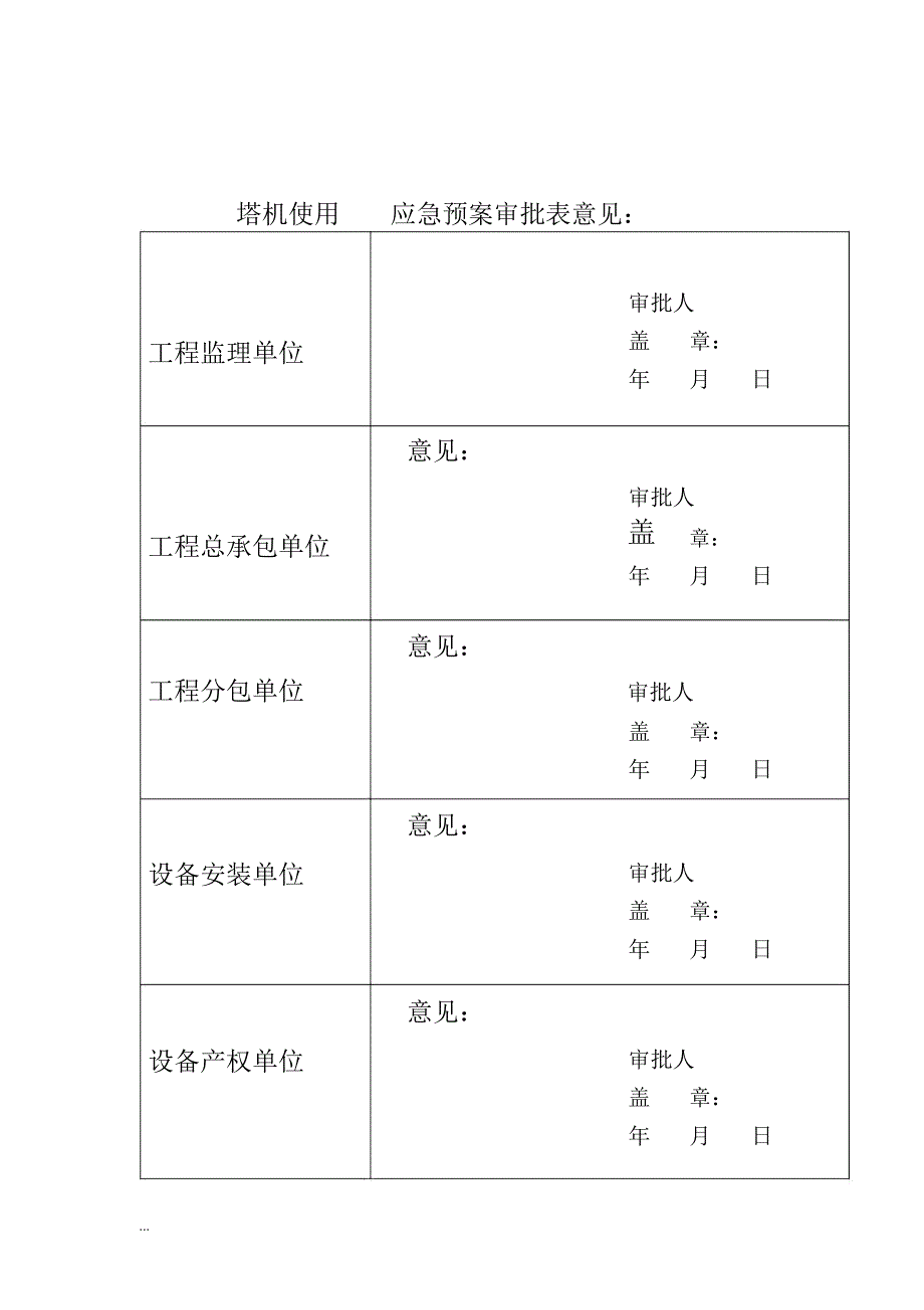 塔式起重机使用过程安全事故应急救援预案_第2页