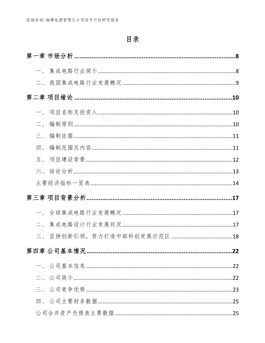 湘潭电源管理芯片项目可行性研究报告（范文）_第2页