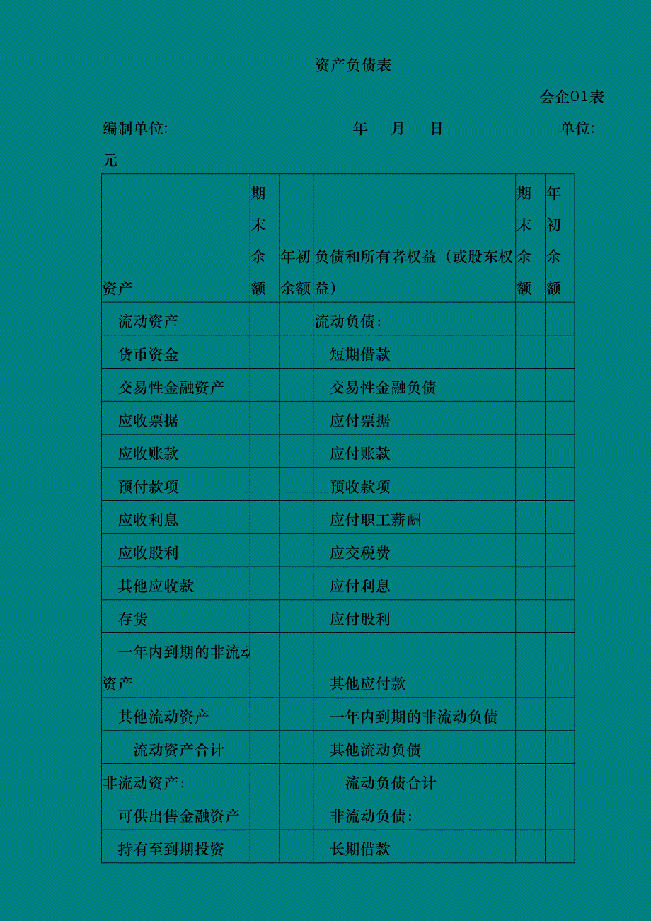 新会计准则与企业会计科目对照表_第1页