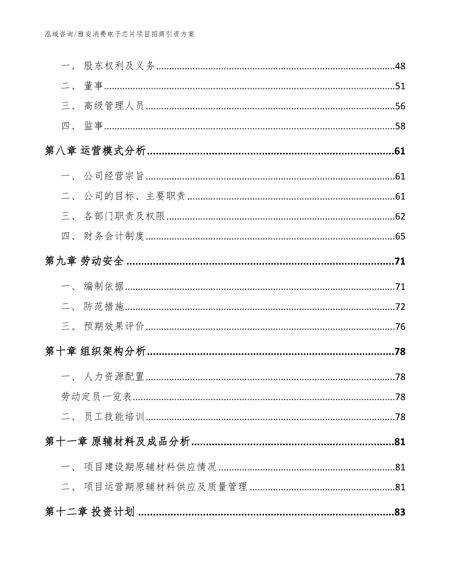 雅安消费电子芯片项目招商引资方案（模板参考）_第3页