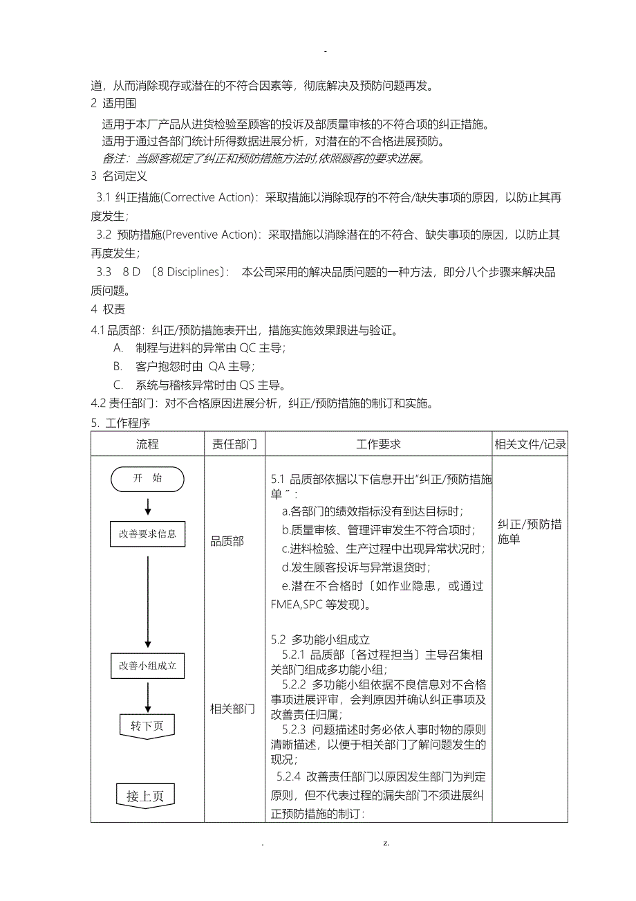 纠正和预防措施流程_第3页