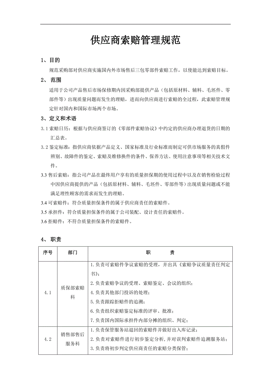 供应商索赔管理规范_第1页