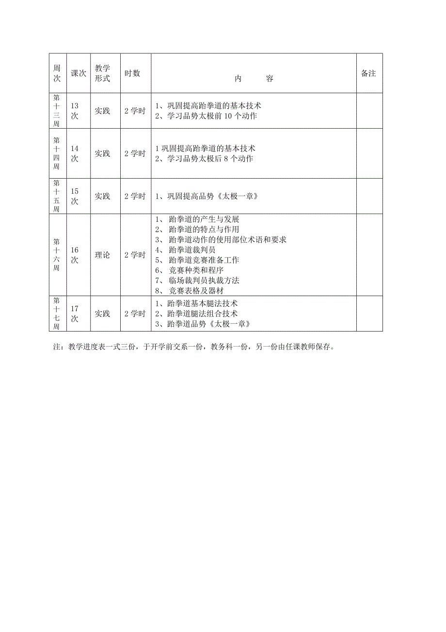 选修跆拳道教案_第3页