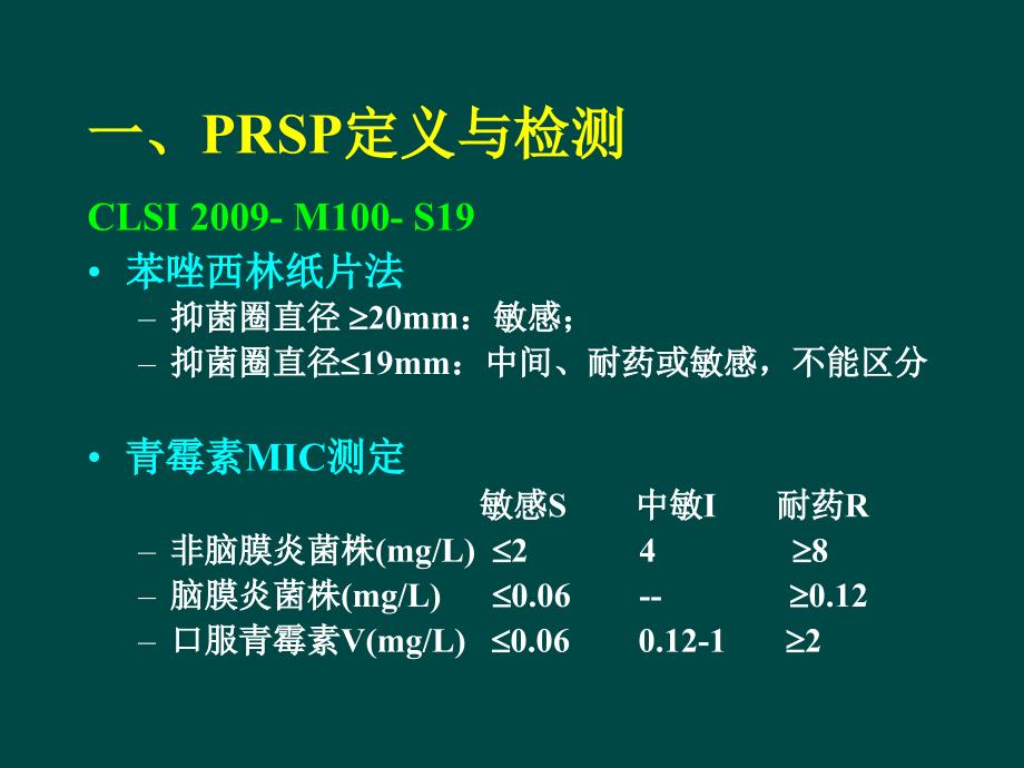 肺部感染的治疗难点：主要耐药菌PRSP、MRSA、MDR－GNB的治疗_第3页