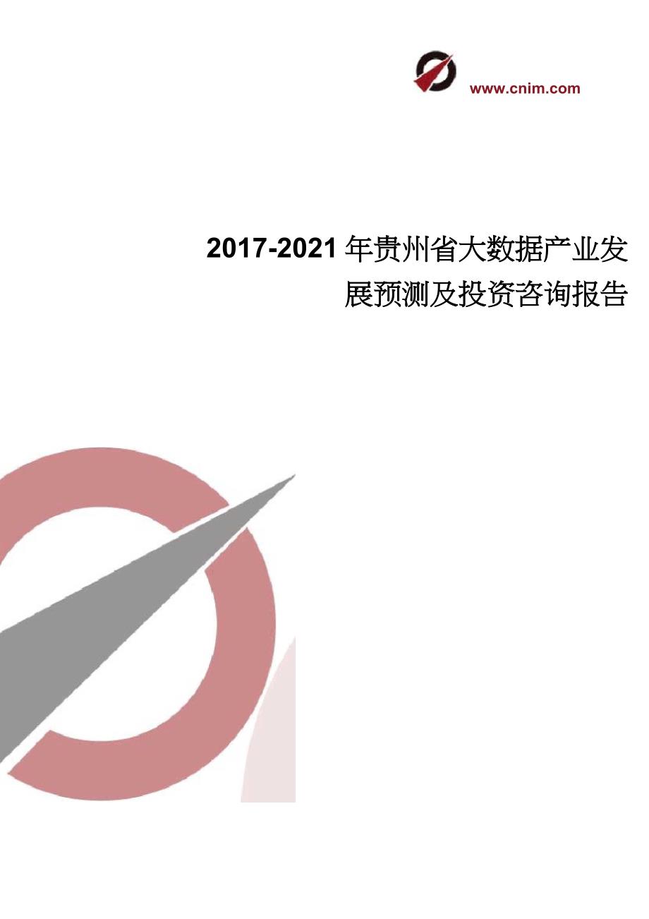 2017-2022年贵州省大数据产业深度调研报告_第1页