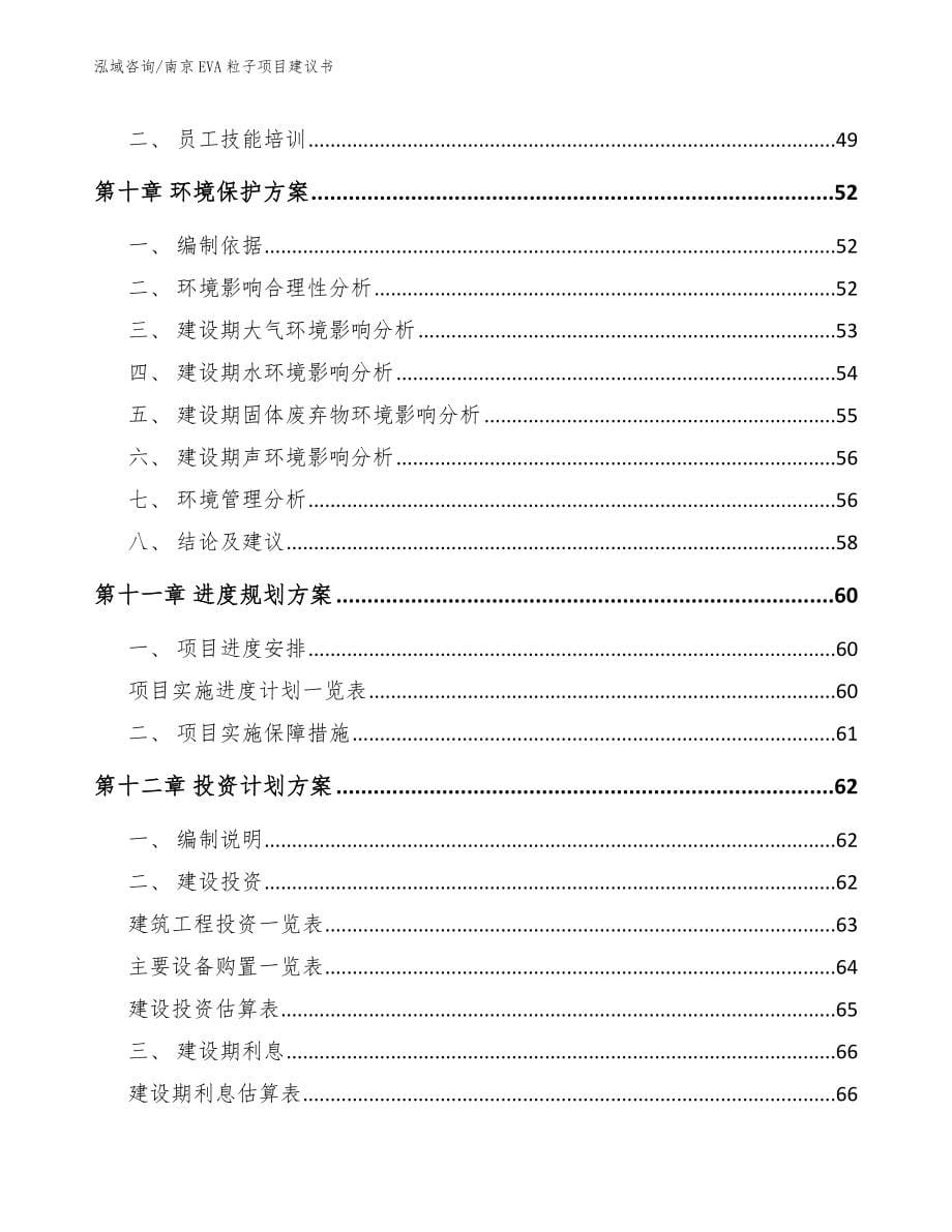南京EVA粒子项目建议书模板范文_第5页