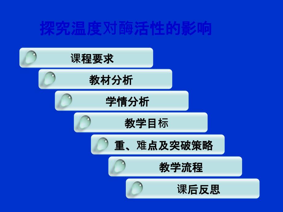 探究温度对酶活性的影响说课课件_第2页