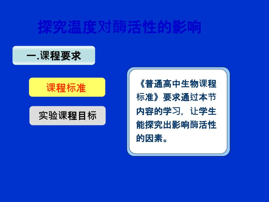 探究温度对酶活性的影响说课课件_第3页