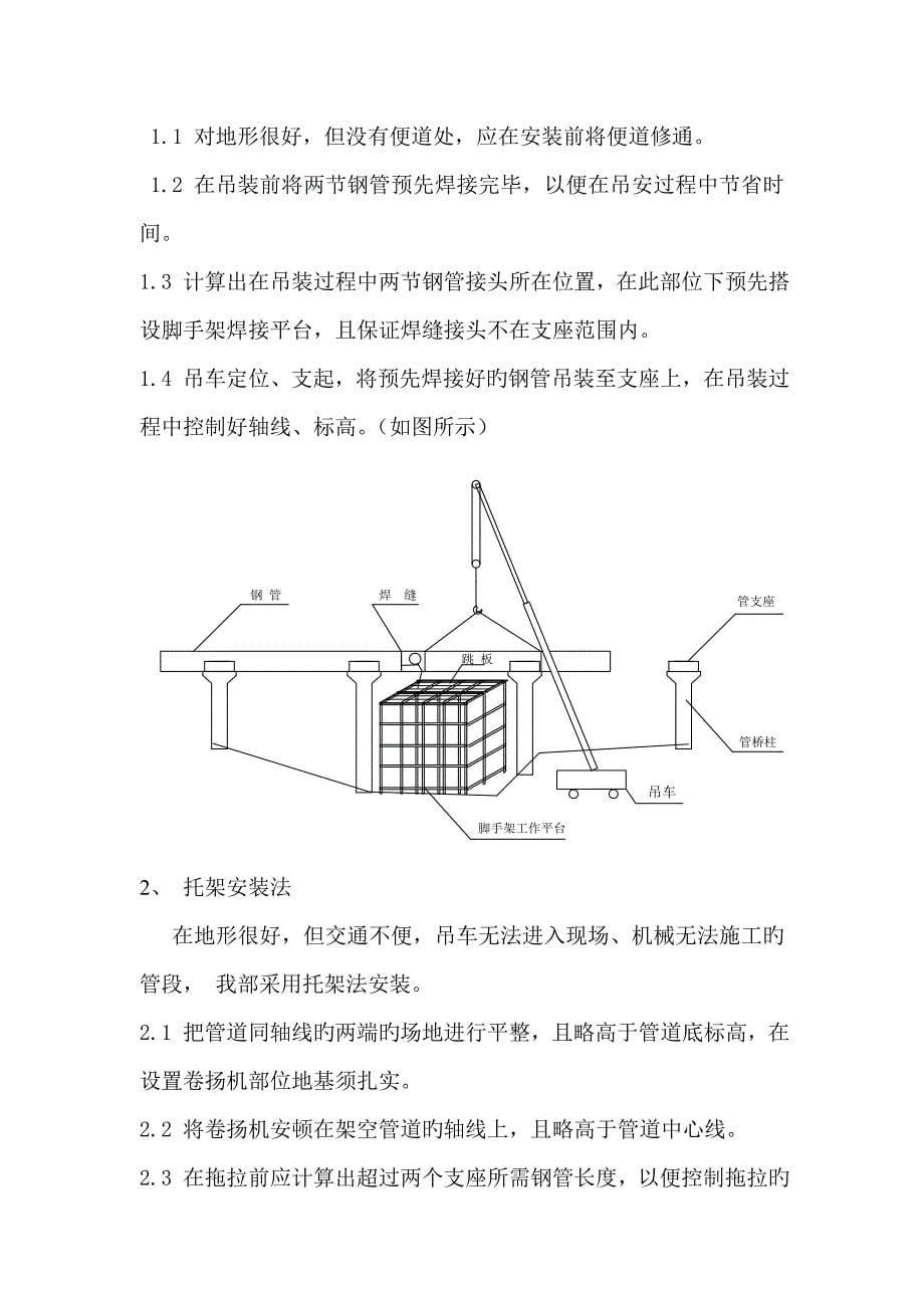 架空管道安装方案_第5页