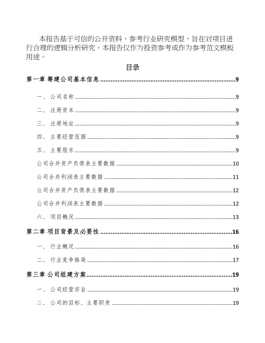 合肥关于成立功能膜材料公司可行性报告(DOC 93页)_第3页