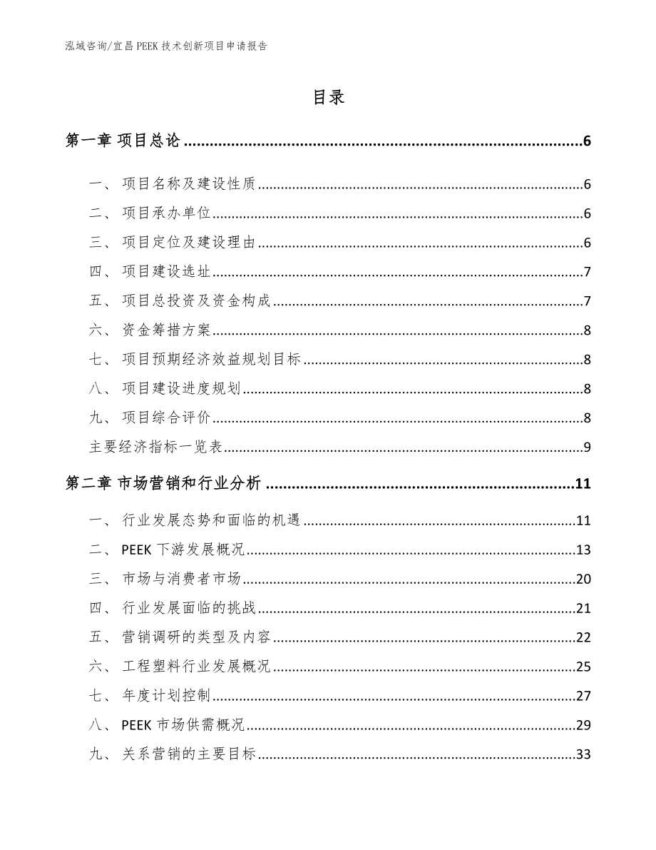 宜昌PEEK技术创新项目申请报告【范文参考】_第2页