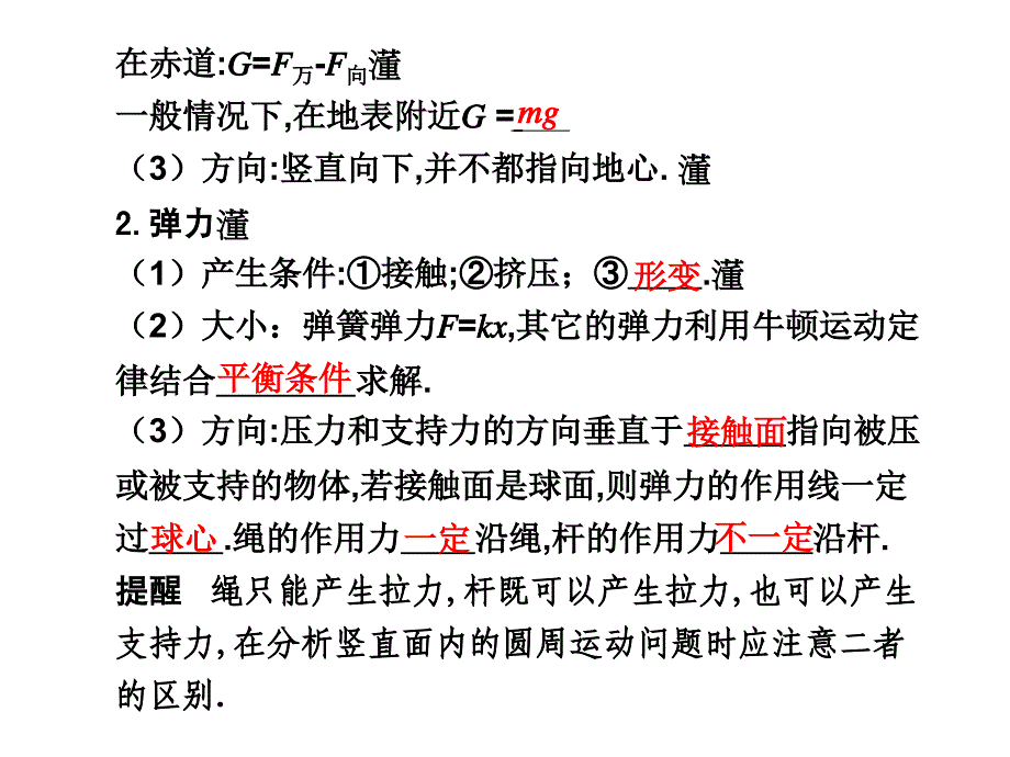 专题1——力与物体的平衡第1课时(1)_第2页