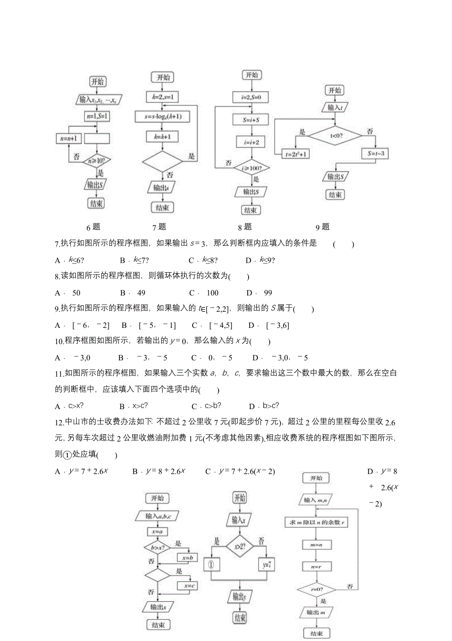 专题复习程序框图含答案_第2页