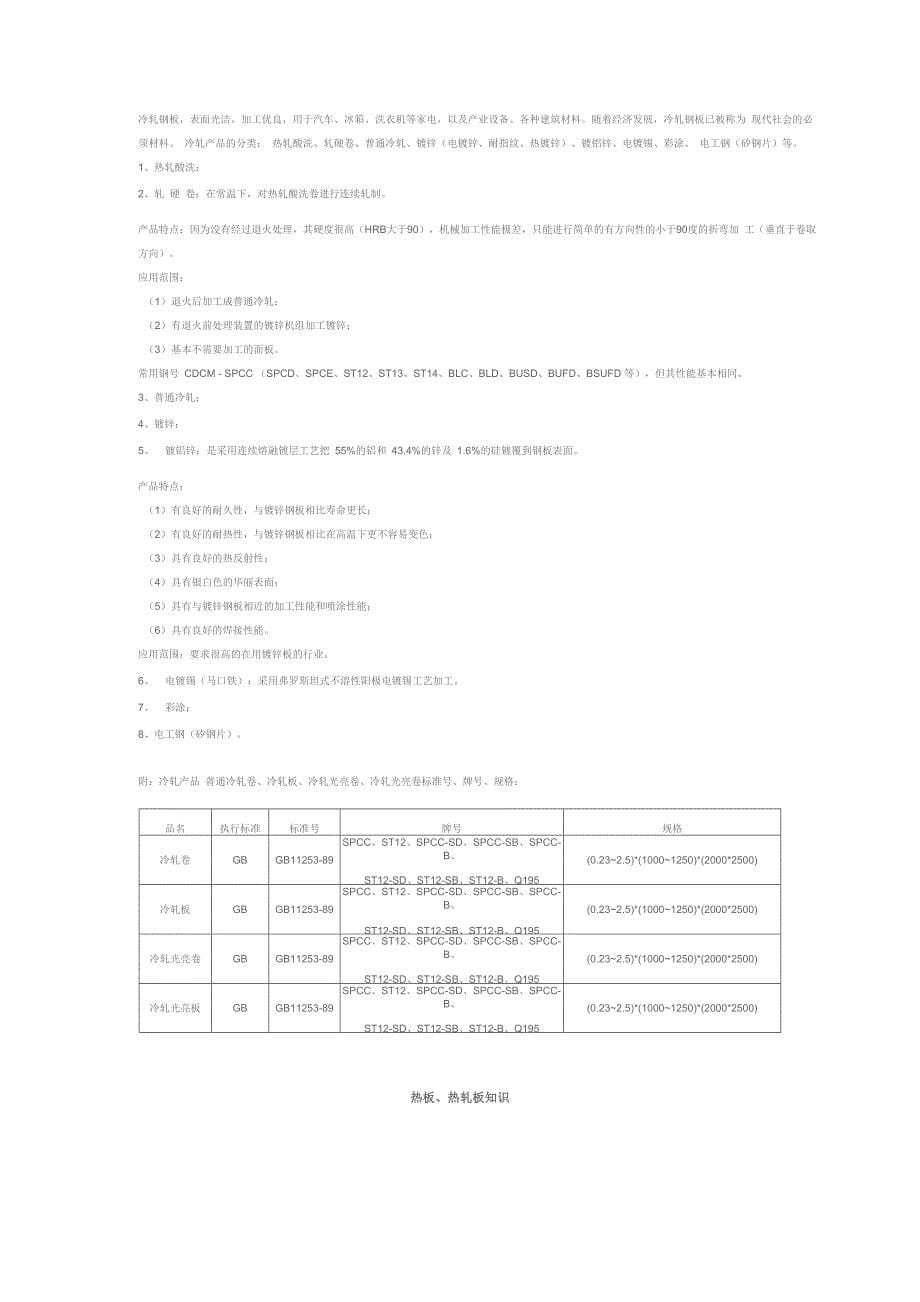 无花镀锌板规格表_第5页