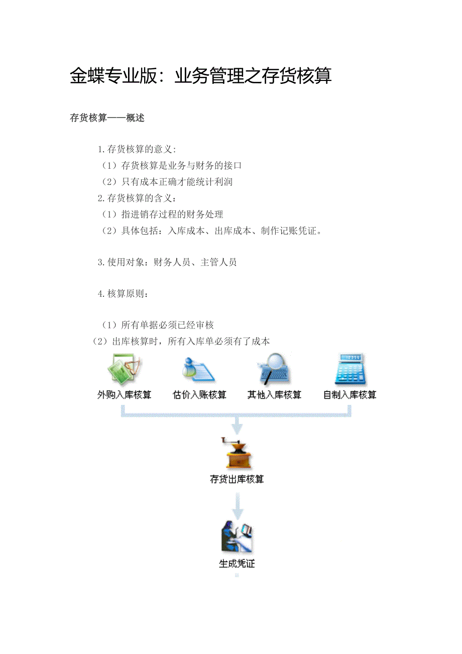 金蝶kis专业版存货核算详解_第1页