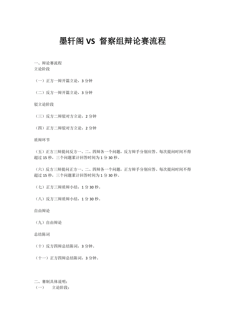 墨轩阁VS督察组辩论赛流程_第1页