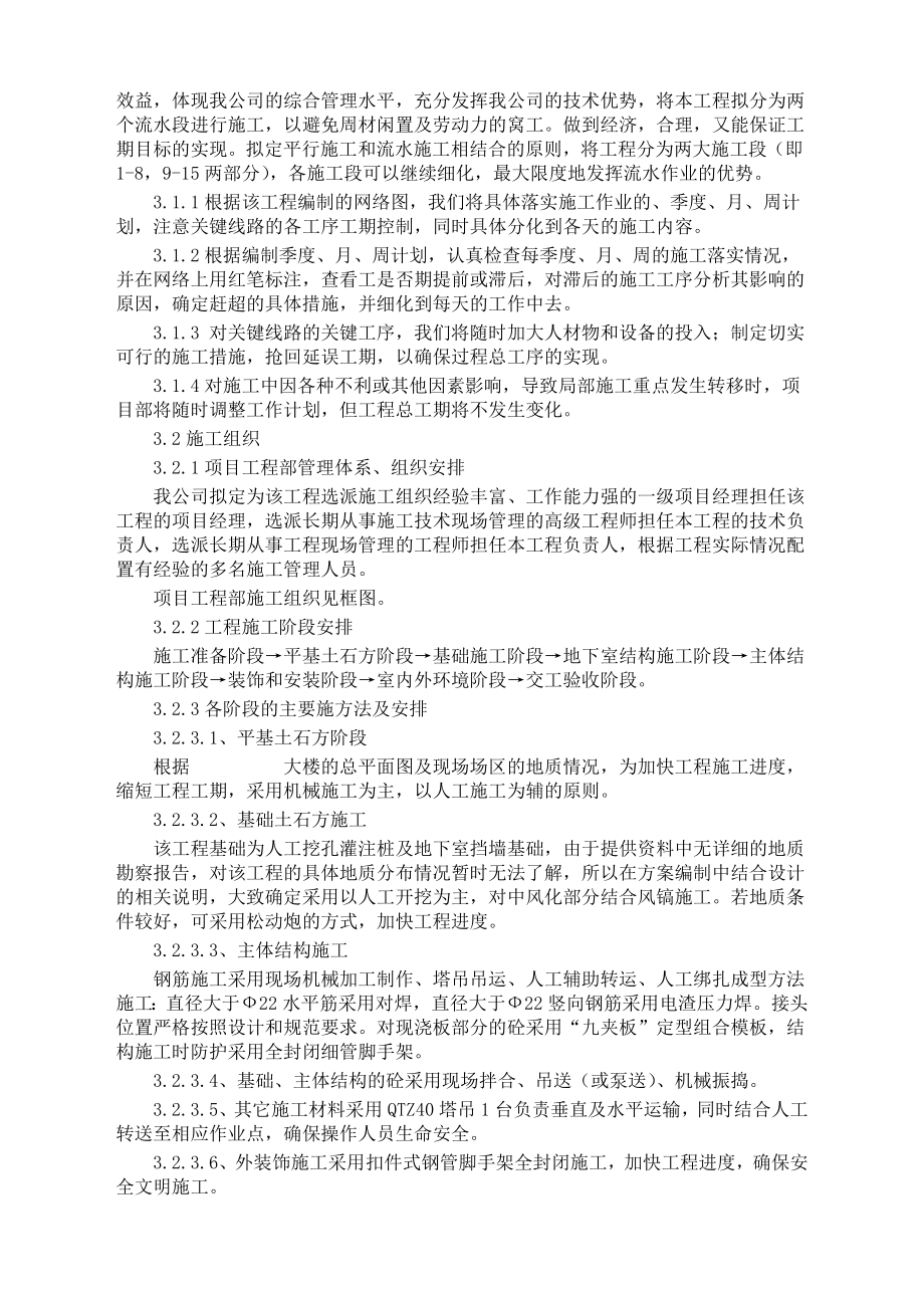 精神病医院病房楼施工组织设计_第5页