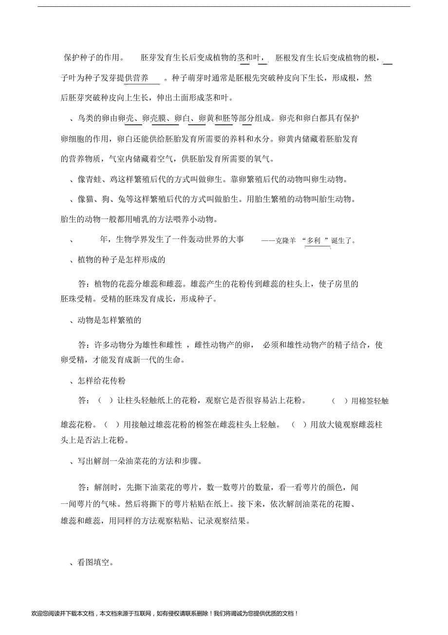 教科版四年级下册科学知识点归纳总结.doc_第5页